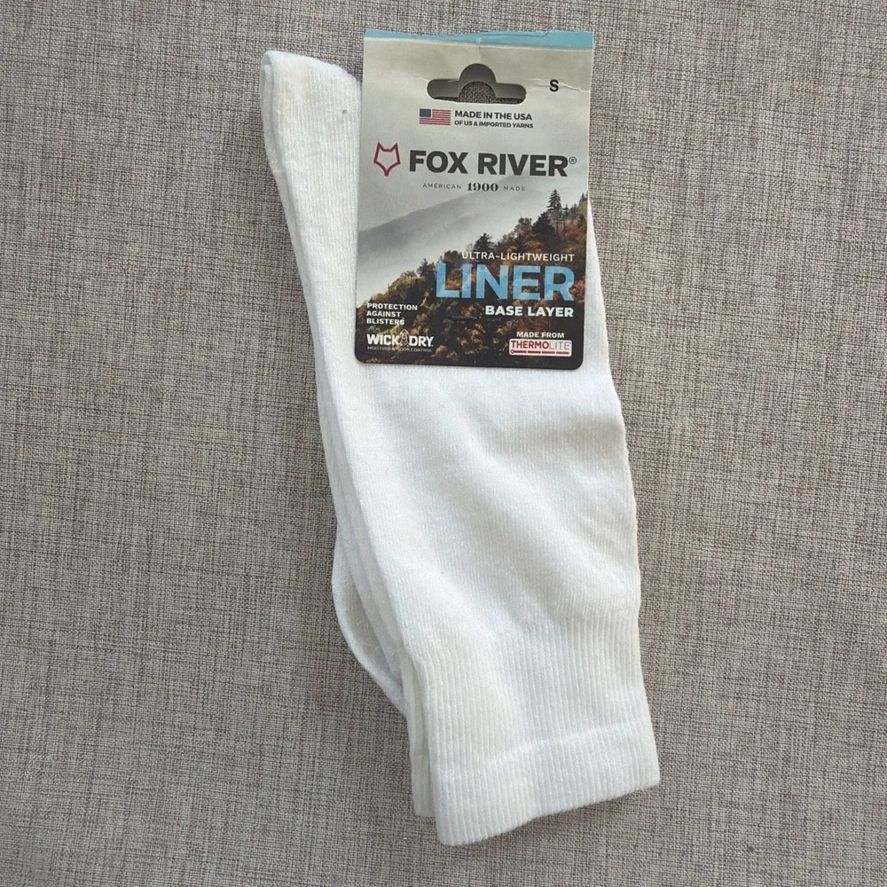 Fox River Socks Small Ultra-lightweight liner Base layer Thermolight Wick Dry